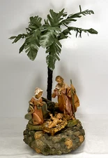1991 Fontanini Holy Family Music Box- Nativity Figurine Italy Christmas
