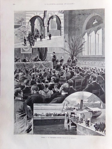 L'Illustrazione Italiana 22 Ottobre 1899 Congresso Medicina Bonfadini Lombardore - Foto 3 di 4