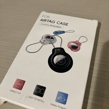 AirTag Case Keychain Holder Protective Cover for Apple AirTag Clear/Black