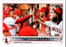 2022 Topps #416 Dugout Congratulations