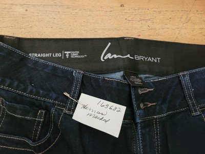 NWT Lane Bryant Tighter Tummy High Rise Straight Jeans Blue Denim Size 16L