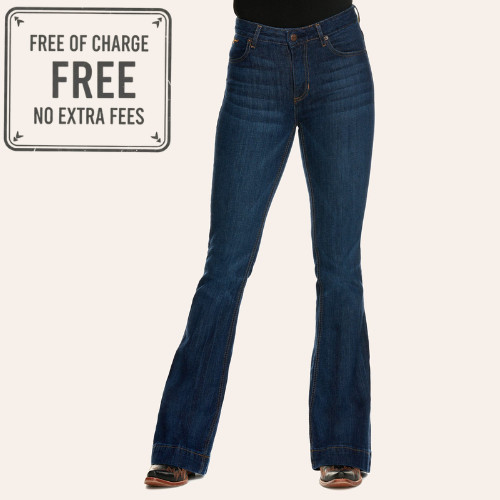 NEW Kimes Ranch Jennifer Dark Wash Super Flare Jeans