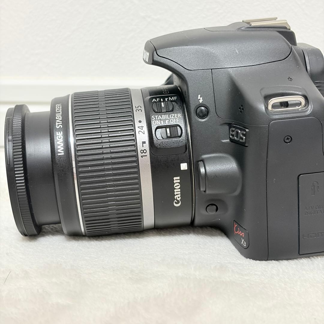 Canon EOS Kiss X3 DSLR Camera with EF-S 18-55mm Lens Lightweight