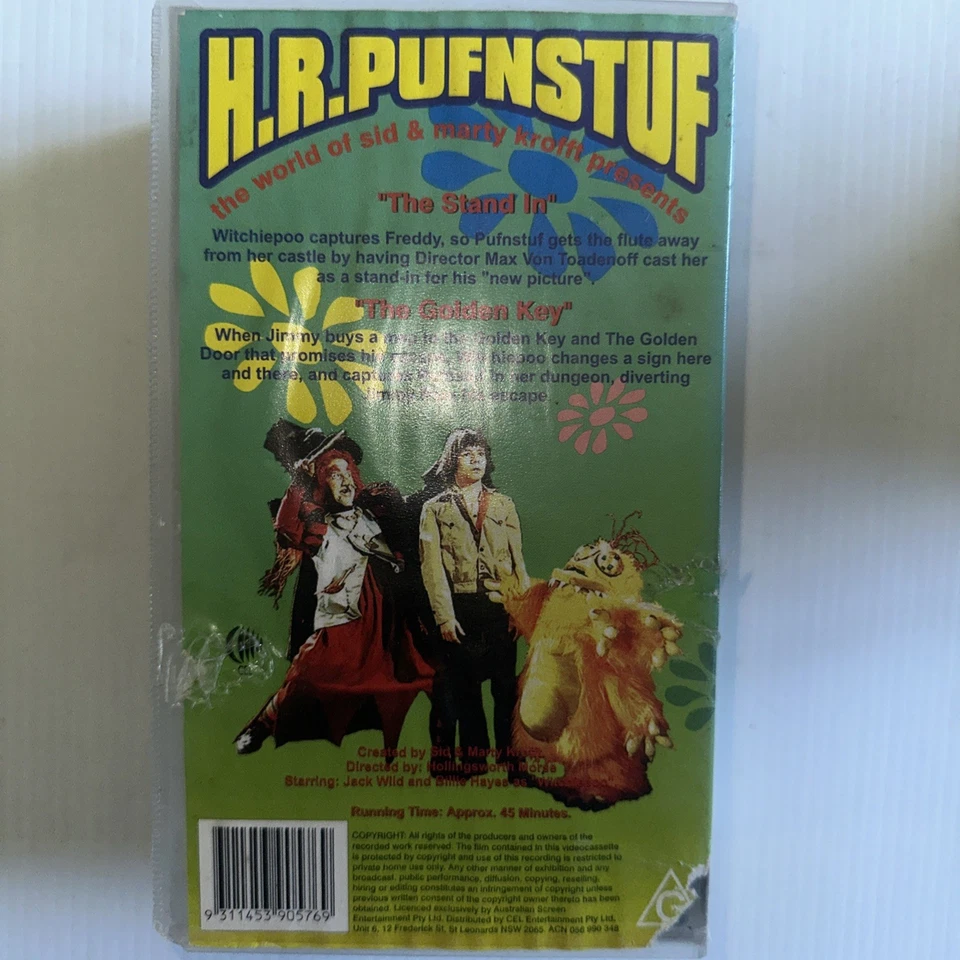 H.R. PUFNSTUF VHS 2 Episodes - Stand In & Golden Key G Sid & Marty Kroff - Image 2 of 4