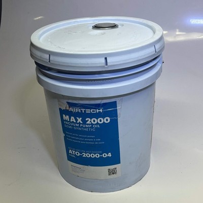 AIR TECH Max 2000 Vacuum Pump Oil Semi-Synthetic 5 Gal Clear ATO-2000-04