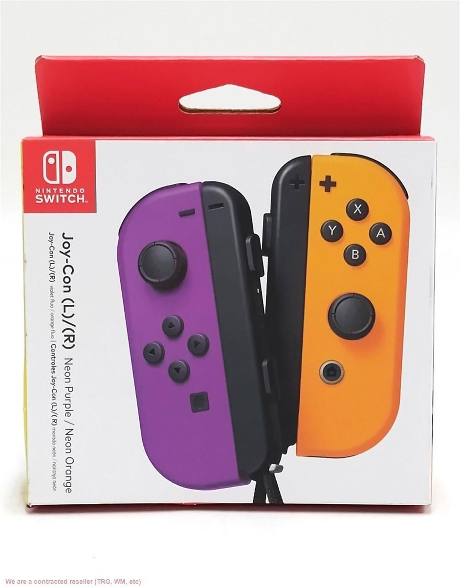 Nintendo Switch Neon Purple Joy-Con with Wrist Strap for