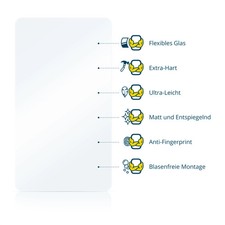 Panzerfolie Schutzglas matt f&uuml;r Topcon GPT-7500 Displayschutz