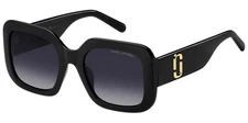 Marc Jacobs Polarized Wide Temple Square Butterfly Sunglasses - MARC647S 008A WJ