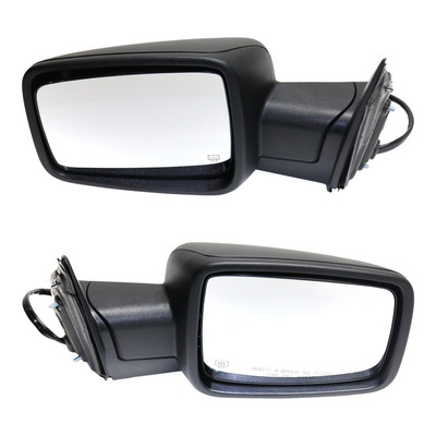 Power Mirror Set For 13-18 Ram 1500 19-20 Ram 1500 Classic Heated Textured Black
