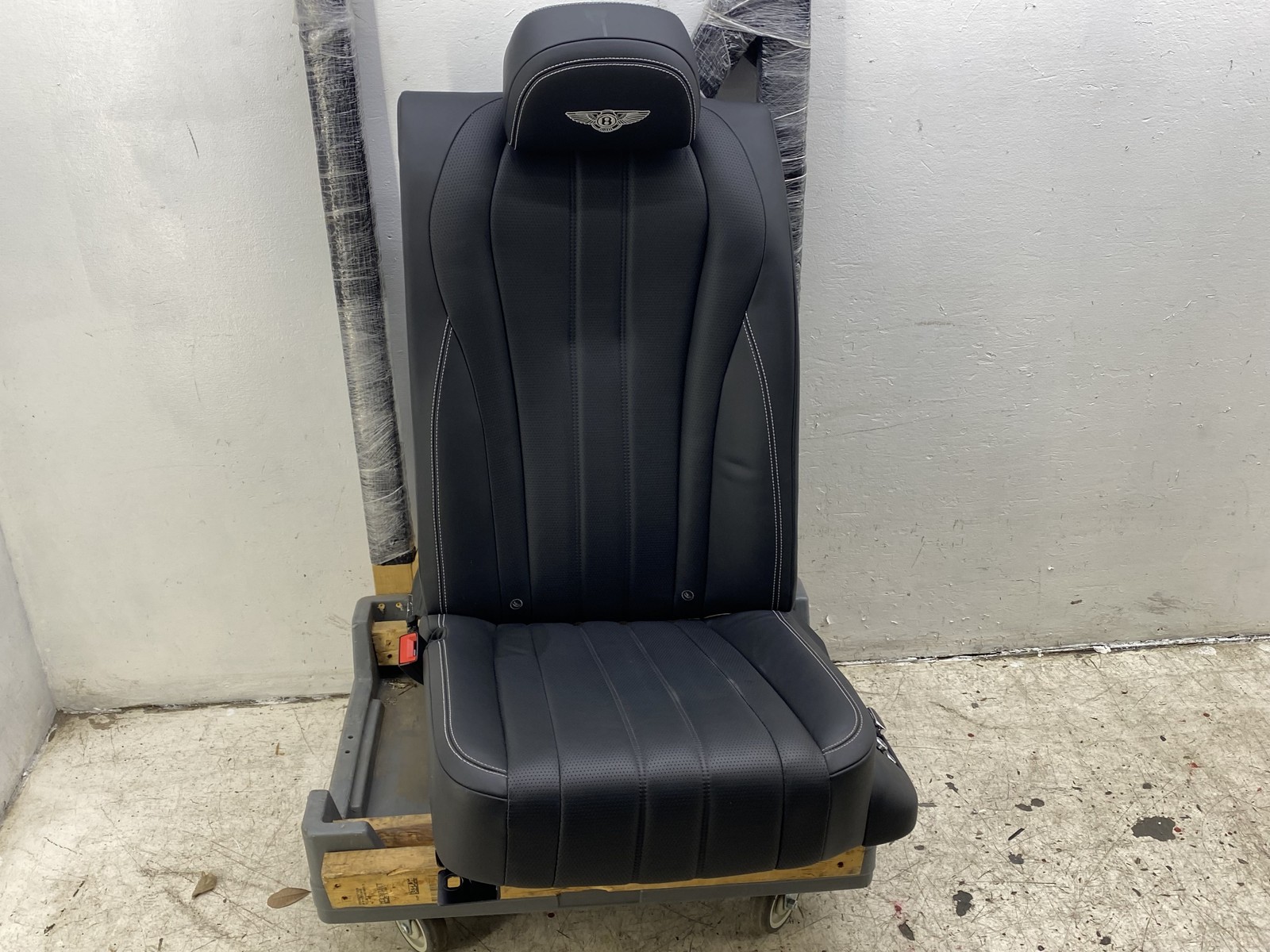 2013-2019 BENTLEY FLYING SPUR FLYING SPUR REAR LEFT SEAT W/ SWITCH BLACK LEATHER