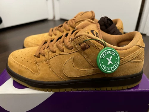 Nike Dunk Pro SB Low Wheat Mocha Brown BQ6817-204 Size 8.5 Shoes Sneaker NEW
