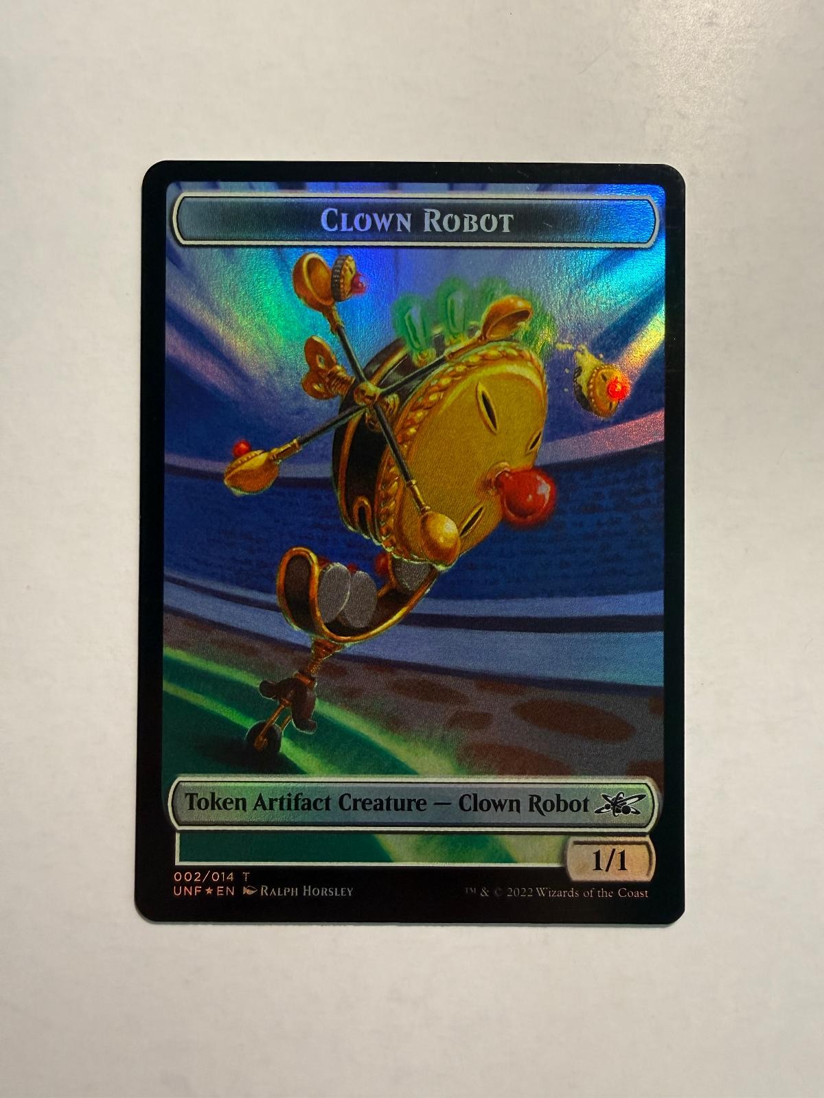 Clown Robot/Balloon Double-sided Token 2/7 MTG Unfinity Foil