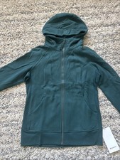 Lululemon Scuba Full-Zip Hoodie, GRNJ Green Jasper, NWT, Size 12