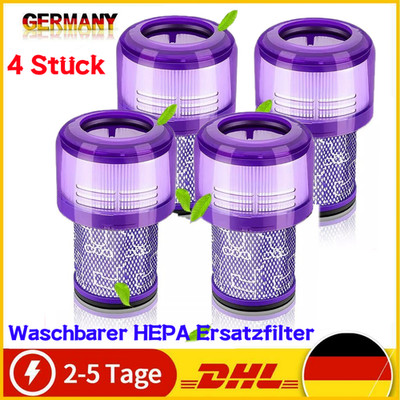 4X Hepa-Filter für Dyson V12 Detect Slim Absolute Kabelloser Staubsauger Ersatz