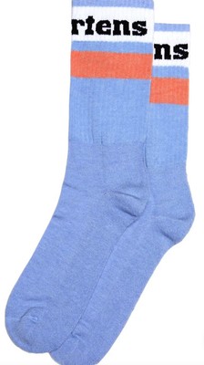 Dr. Martens Blue Zen Athletic Logo Socks S/M (Size 3-8)