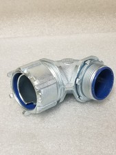 T & B 5356 Liquid-Tight 1-1/2" Conduit Connector 90° Malleable Iron Made in USA