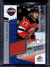 Simon Nemec 2025-26 SP Game Used #GSF1-15 NHL Global Series Jersey