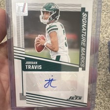 Panini Donruss 2025 Jordan Travis Signature Marks Autograph #SM-JTS Jets