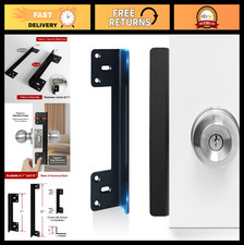 Heavy Duty Door Latch Guard Plate 7  with 1  Offset, Outswing Security Shield