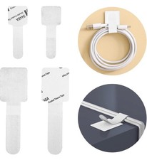 20 Self-Adhesive Cable Ties Strap Reusable Cable Management For Wires & Cords
