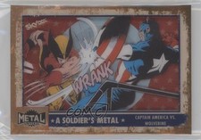 2024 Skybox Marvel Metal Universe Avengers A Soldier's Metal Wolverine #SM19