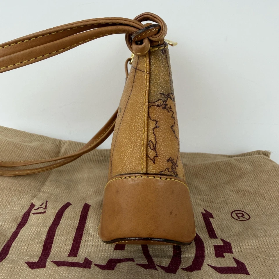 Alviero Martini 1A Classe Crossbody Bag Womens Small Brown Geo Map Made in Italy - Image 2 of 4