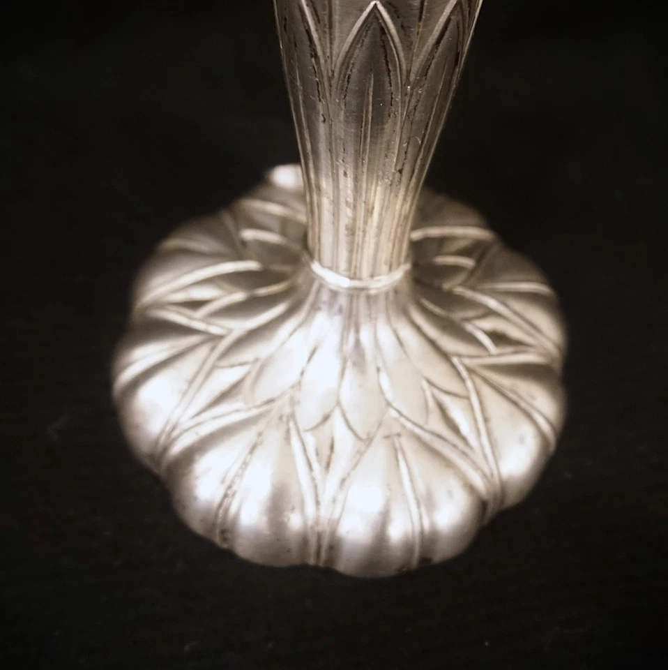 Antique Pairpoint Silver Lamp Base No Shade Base Only - Image 2 of 4