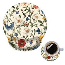 Mouse Pad with Wrist Support, Ergonomic Mouse Pad with Memory Foam Wrist Rest...