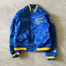 Vintage Starter Los Angeles Rams NFL Satin Bomber Jacket Youth Small