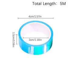 Rhythmic Gymnastics Decoration Holographic RG Prismatic Glitter Tape Hoops Stick