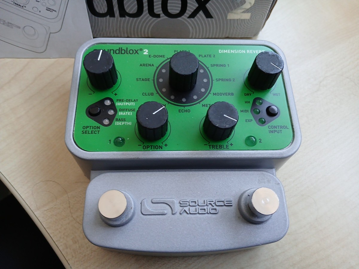 Source Audio Soundblox2 Reverb Pedal Dimension Vgc Boxed | eBay UK