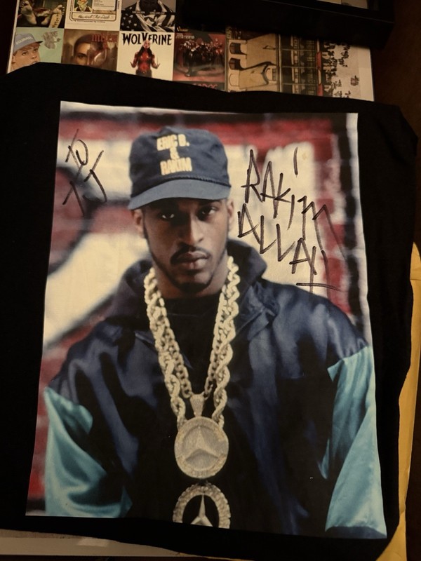 Rakim signed Graphic Rap & Hip Hop T-Shirt