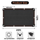 90% Shade Cloth for Garden -12 x 20 FT Durable Mesh Tarp with Grommets, Sunbl...