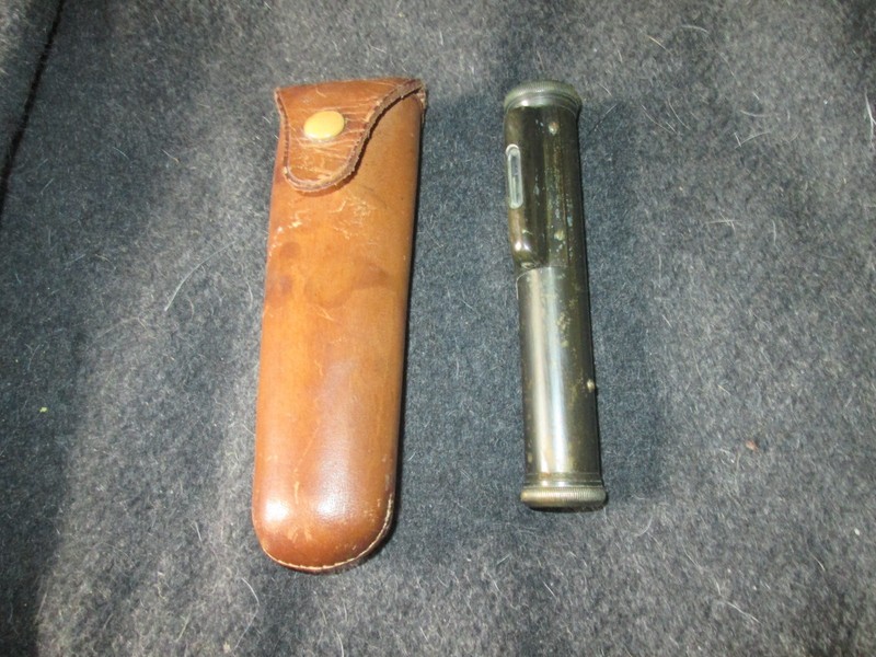 Vintage Short & Mason Level with Mini Telescope 750CC with Org. Leather Case