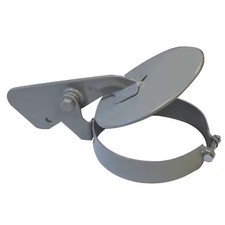 Anthes 11025 Exhaust Rain Cap, Powder Coated, Steel, Gray, Bolt Mounting