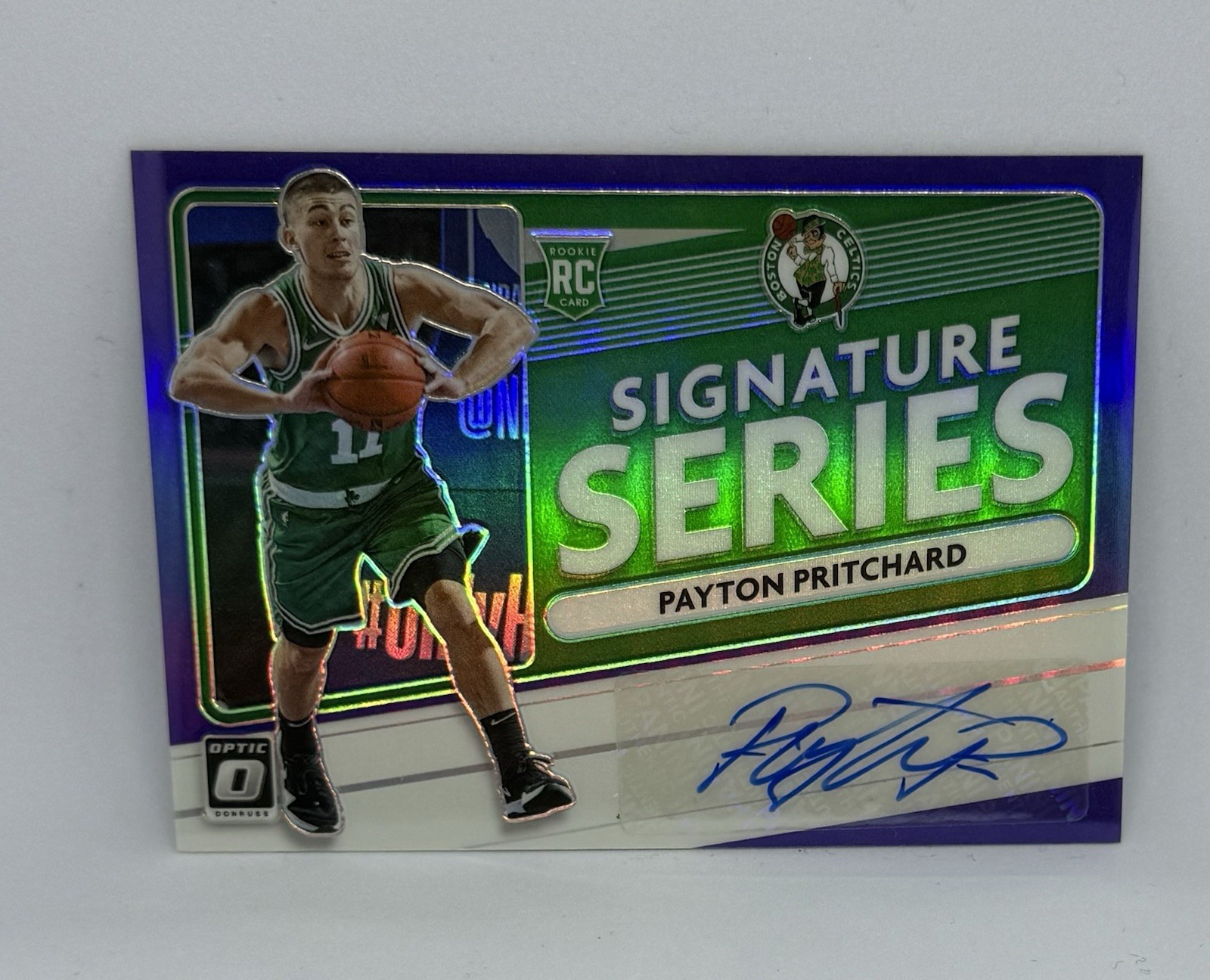 2020-21 Panini Donruss Optic - Signature Series Payton Pritchard Purple Prizm