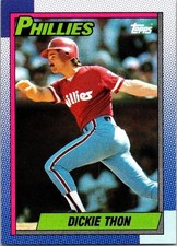 1990 Dickie Thon Philllies 269 Topps Baseball Sports Trading Card