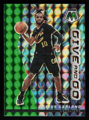 2022-23 Panini Mosaic Give and Go Mosaic Green #2 Darius Garland - Cavaliers