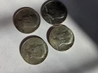 Lot of 4 - 40% Silver 1965-67 Kennedy Halves $.50 50 cents Circulated