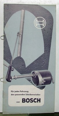 1953 Bosch Windshield Wiper Interchange Data Book Insert GERMAN TEXT
