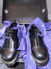 Size 7 Dr. Martens 1461 Bex Wednesday Shoes Womens Black Platform  SNAP TWICE  