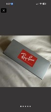 Ray-Ban Men  s Rectangle Sunglasses Black Plastic Frame Tinted Black Lenses