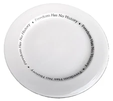 Set of 6 Steelite Salad Luncheon 9" Plates Freedom Has No History High Quality