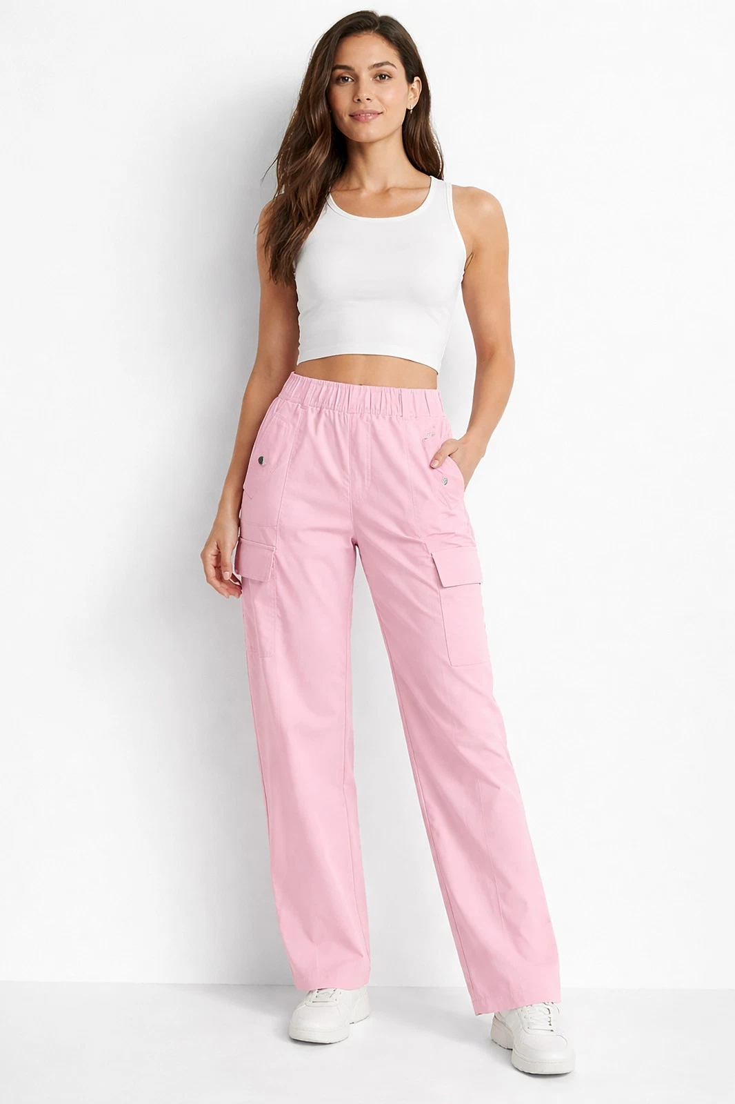 NWT $109 6T 6 Tall Athleta Orchid Pink Vienna Cargo Lightweight Pant #988133