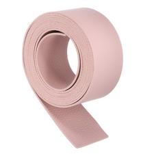 Leather Straps, 1.6 Inch Wide 79 Inch Long Flat Leather Strips Cord, Pink