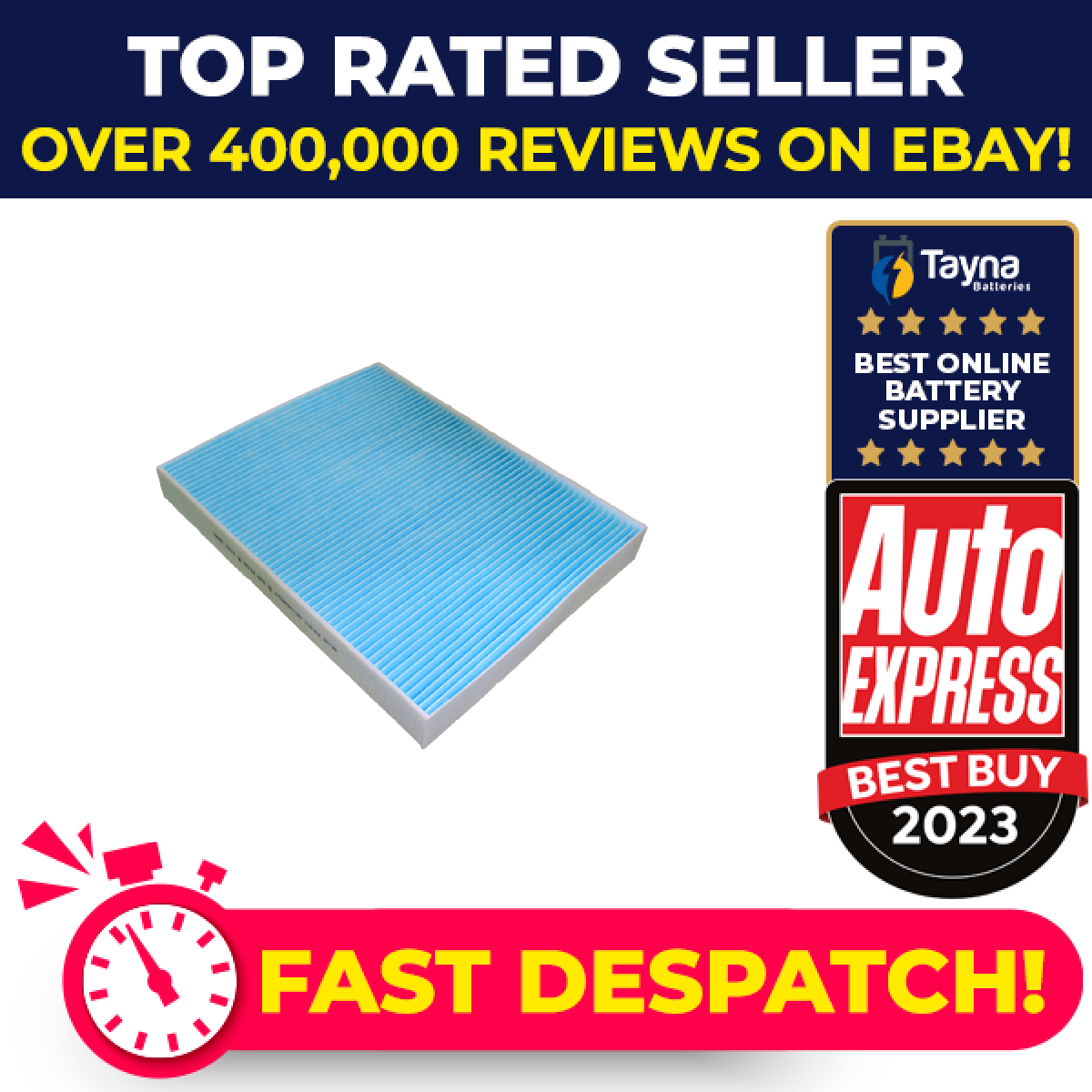 Pollen / Cabin Filter fits VW CARAVELLE Mk5 2.5D 04 to 09 Blue Print 7H0819631