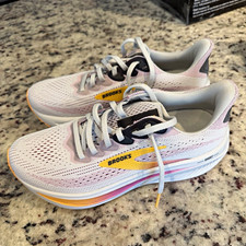 Brooks Ghost 17 Women  s Mesh Lace-Up Running Shoes Oyster/Apricot/Pink 2025