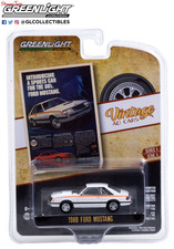 Greenlight 39060-D 1:64 Vintage Ad Cars 1980 Ford Mustang Sports Car For