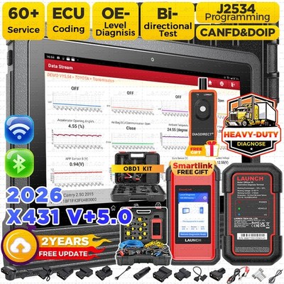 Launch X431 PRO3S+ SmartLink HD Heavy Duty Truck Car Scanner J2534 Programming