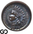 1897 Indian Head Cent, Off-Center Strike Mint Error Scarce Choice BU Better Date